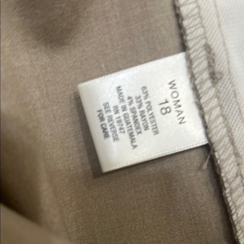 Women’s Roz & Ali Tan Dress Slacks - Picture 3 of 3